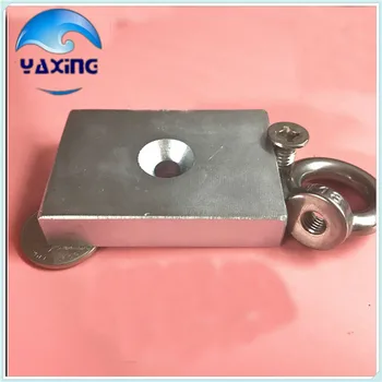 

1 pcs N35 Neodymium Magnets Magnet Block Super Strong Hole Magnetic 70x50x13mm 70*50*13mm
