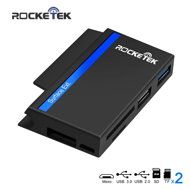 

Rocketek usb type C 3.0 or 2.0 multi memory card reader adapter for SD/TF micro SD Microfoft Surface go Hub computer accessories
