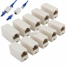 10 шт. RJ45 cat 5e сетевой кабель прямой Ethernet LAN муфта Столяр Разъем Z17 Прямая поставка