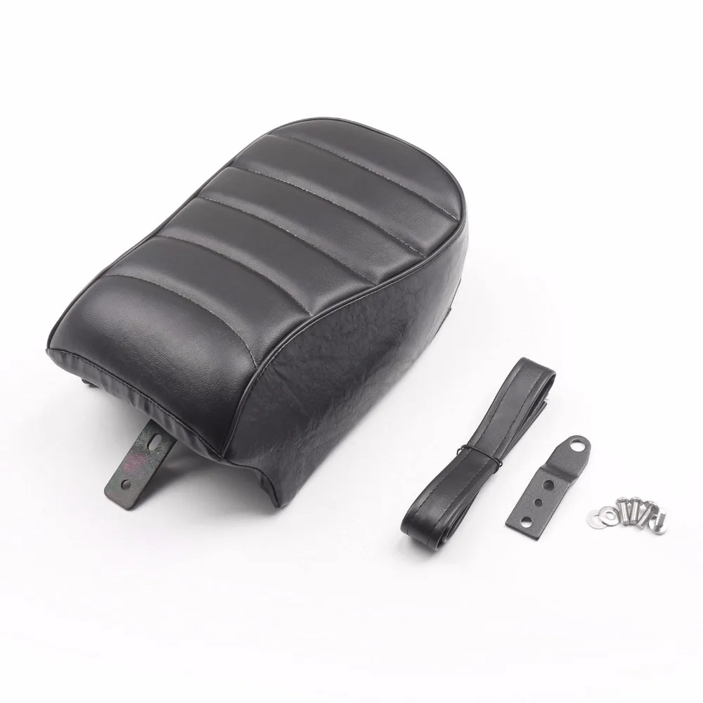 Motorcycle Seat Cover Leather Rear Passenger Pad Seat for Harley