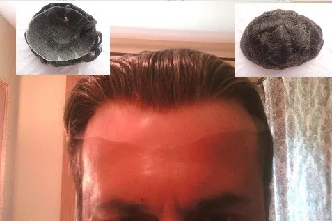 

French lace men toupee, hair repalcement , hair system ,men hair wig , good bleaching Tsingtaowigs free shipping