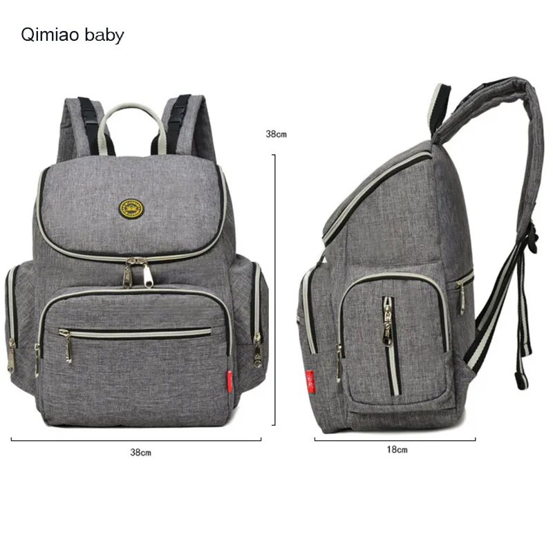 grey nappy backpack