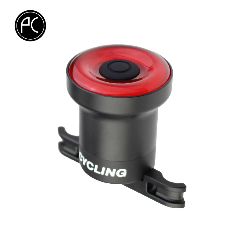 

PCycling Bicycle Light CNC Aluminum Alloy COB Led Intelligent Induction Rear Light Sensor USB Charge Waterproof Brake Taillight
