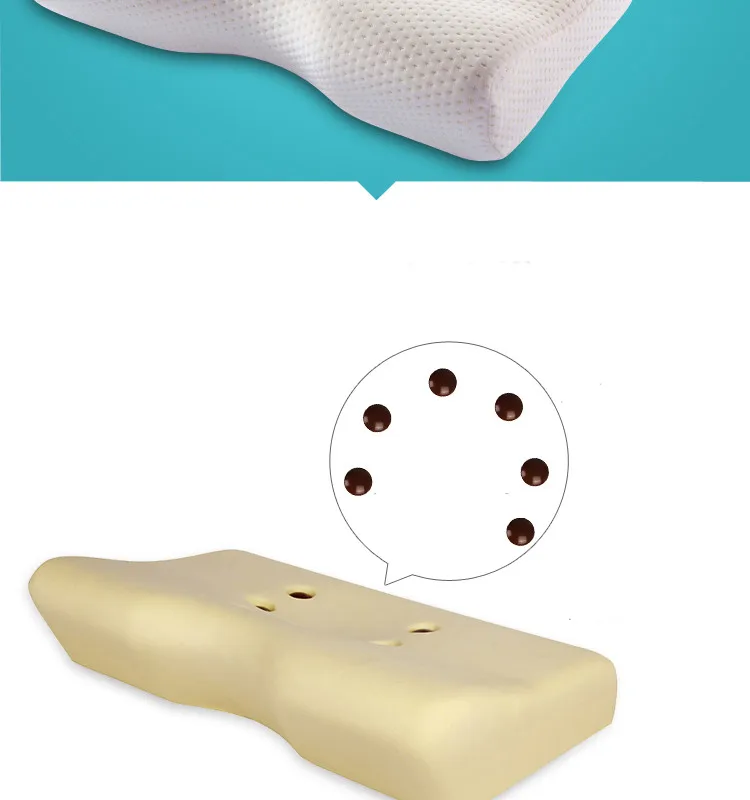 Высококачественная Ортопедическая подушка для шеи из пены с эффектом памяти, мягкая подушка, Массажер из волокна, медленное восстановление пены, подушка для путешествий, шейный уход за здоровьем