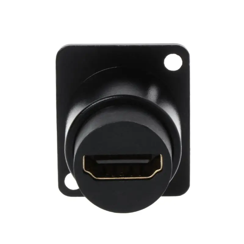 HDMI D-type RJ45 Socket Network Plug Chassis Panel Mount Audio Connector Metal HD Aviation Cable Cat5e Cat6 electrical socket power socket