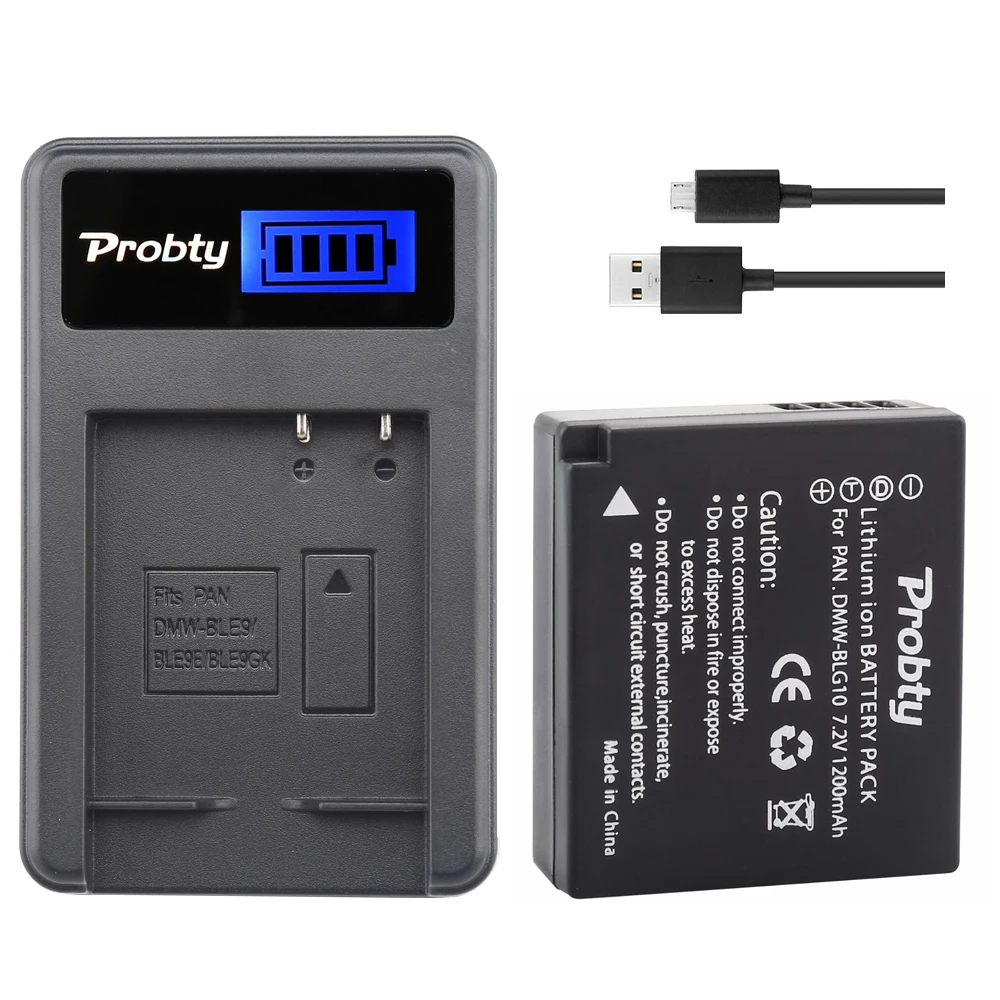 1 шт. DMW-BLG10 DMW BLG10 батарея камеры + USB зарядное устройство для Panasonic DMC-ZS60 DMC-ZS100 DMC-GX7