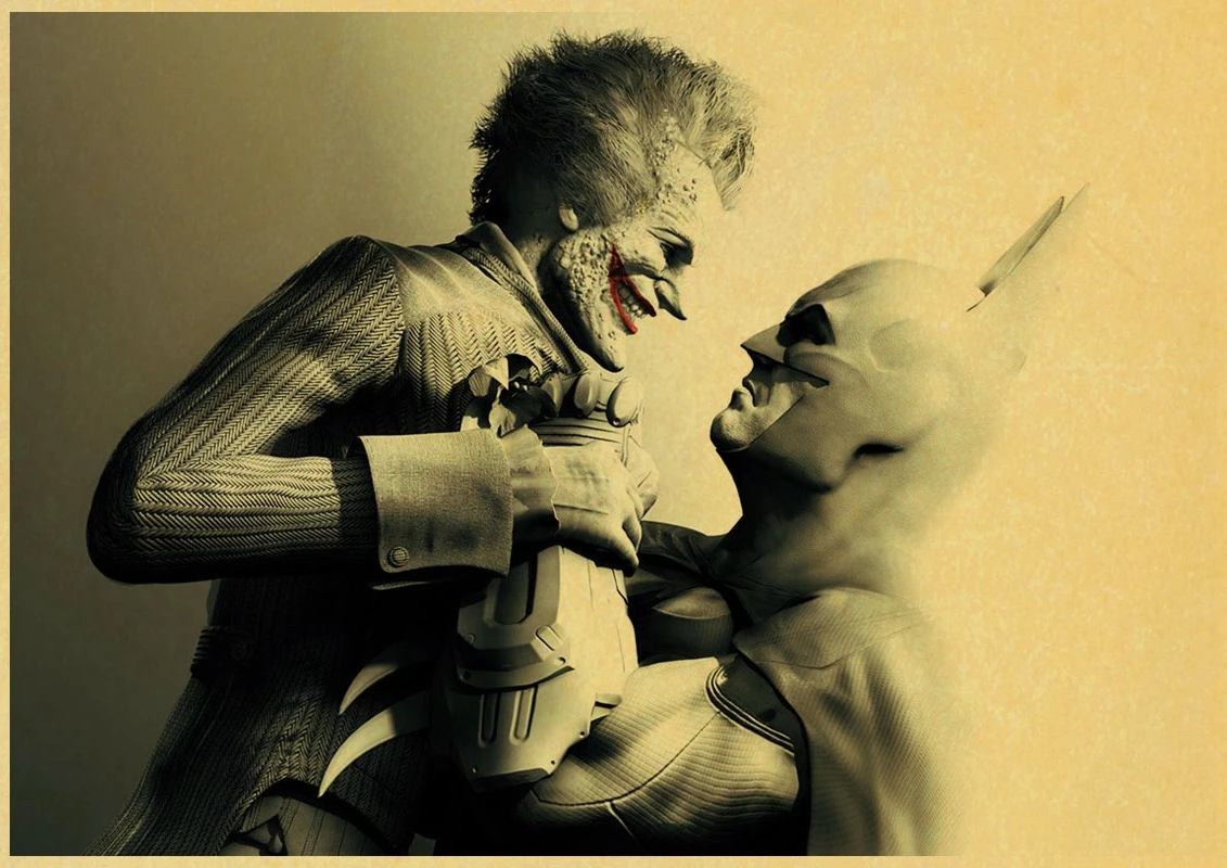 DC фильм Бэтмен клоун хит книга Джокер ретро постер ВИНТАЖНЫЙ ПЛАКАТ настенный Декор для дома Бар Кафе на Хэллоуин