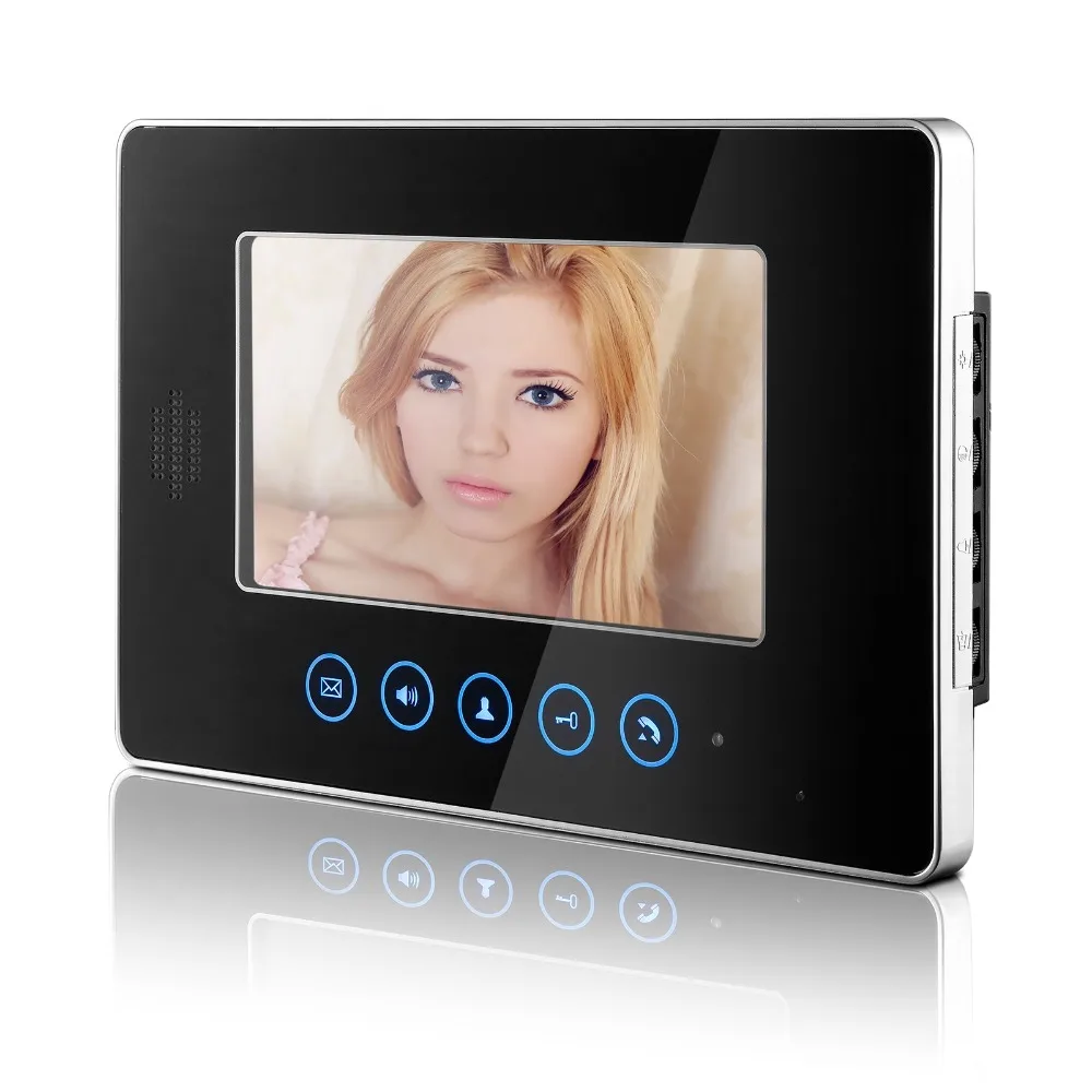 

SmartYIBA 7'' TFT LCD Color Touch Screen Monitor for Multi Apartment Intercom Video Door Phone Indoor Monitor Home improvement