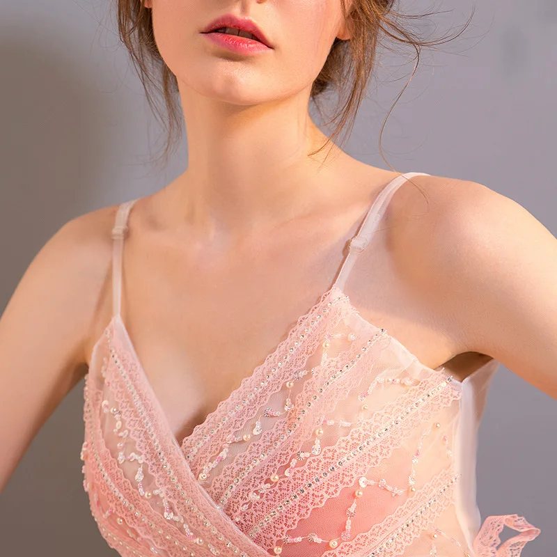 Beauty Emily, сексуальные кружевные вечерние платья на бретельках, без рукавов, шифоновые, с кисточками, вечерние платья, с открытой спиной, из тюля, для дня рождения, модное платье, Vestido