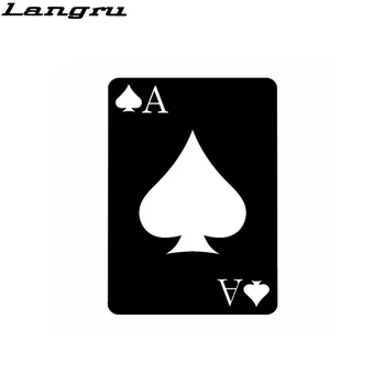 

Langru Car Stying Art Spades Gambling Poker Ace Icon Card Cartoon Car Sticker Vinyl Decals Jdm