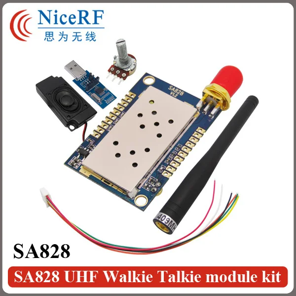 

2sets/pack All-in-One UHF band voice module 400-480MHz SA828 Walkie Talkie