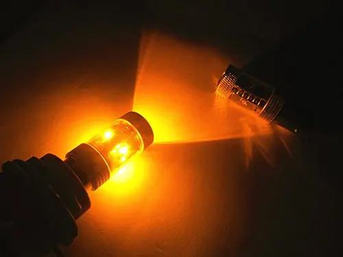 2x amarillo senal amarilla de alta potencia BAU15s 1156py freno de la cola 30 W llevo bombillas 7507