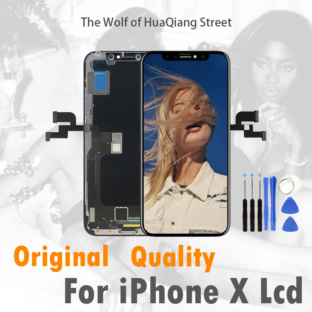 Best For iPhone X LCD Display For Tianma AMOLED OEM Touch Screen With Digitizer Replacement Assembly Parts Black
