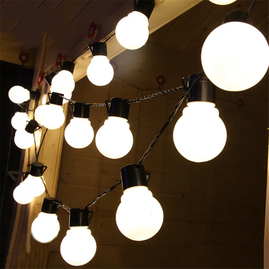 10M 5CM Big Ball Leds String Garland 8 Flash Mode 38pcs Ball Fairy Christmas String Lights for Holiday Party Wedding Garden 10M 5CM Big Ball Leds String Garland 8 Flash Mode 38pcs Ball Fairy Christmas String Lights for Holiday Party Wedding Garden