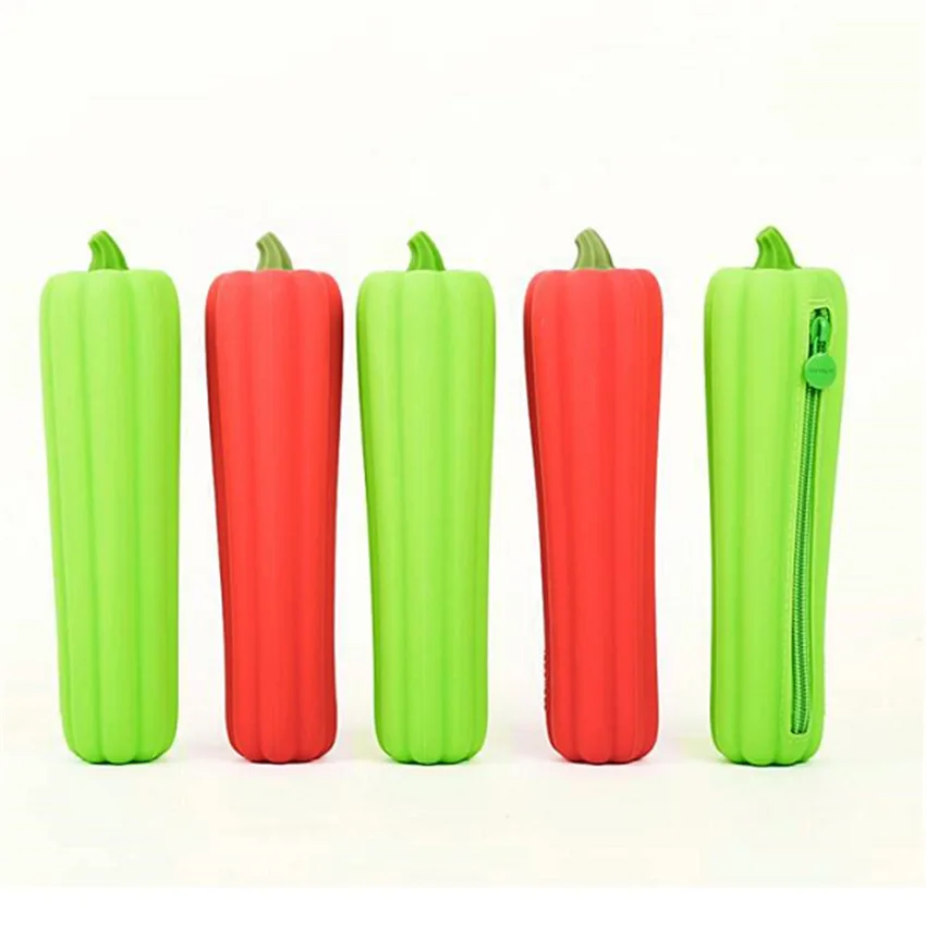 

1 Pcs Kawaii Pencil Case Vegetable pepper Gift Estuches School Pencil Box Pencilcase Pencil Bag School Supplies Stationery