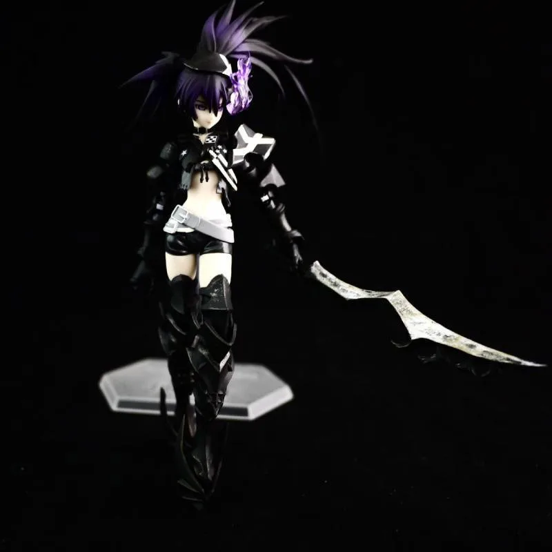 Новинка 15 см Mato Kuroi BLACK ROCK SHOOTER Безумный черный рок SHOOTER подвижные фигурки игрушки Рождественский подарок коллекционеры с коробкой