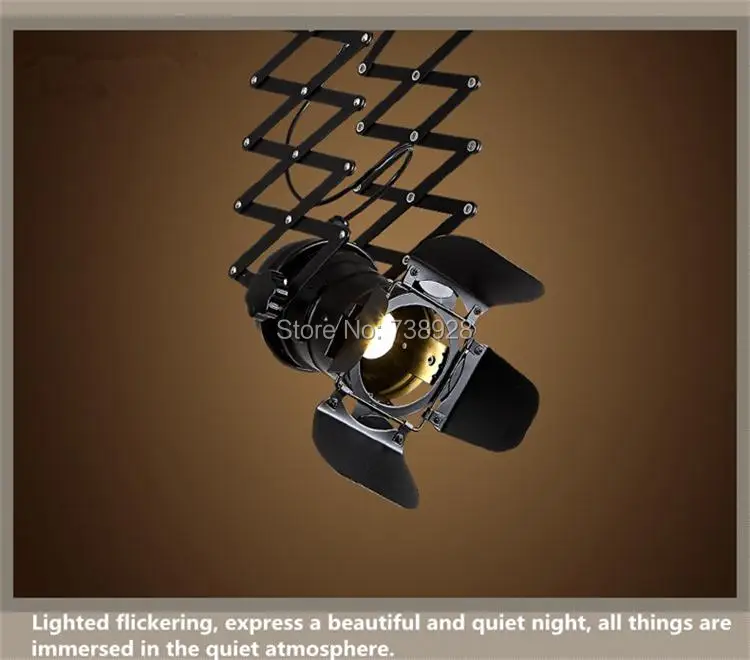 Лофт арт промышленный светодиодный Трек освещение выставочных залов магазин одежды Бар Ресторан прожекторы Американский Винтаж четыре листа точечные лампы