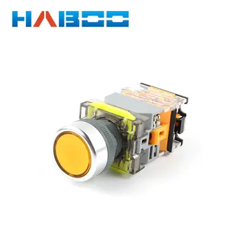 

5pcs/lot dia.22mm round head lock switch on-off led switch various color 6V 12V 24V 110V 220V