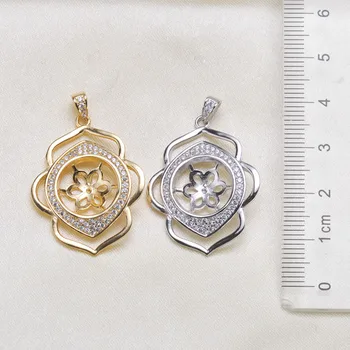 

Beautiful New Exquisite Pearl Pendant Mountings, Pendant Findings, Pendant Settings Jewelry Parts Fittings Women Accessories