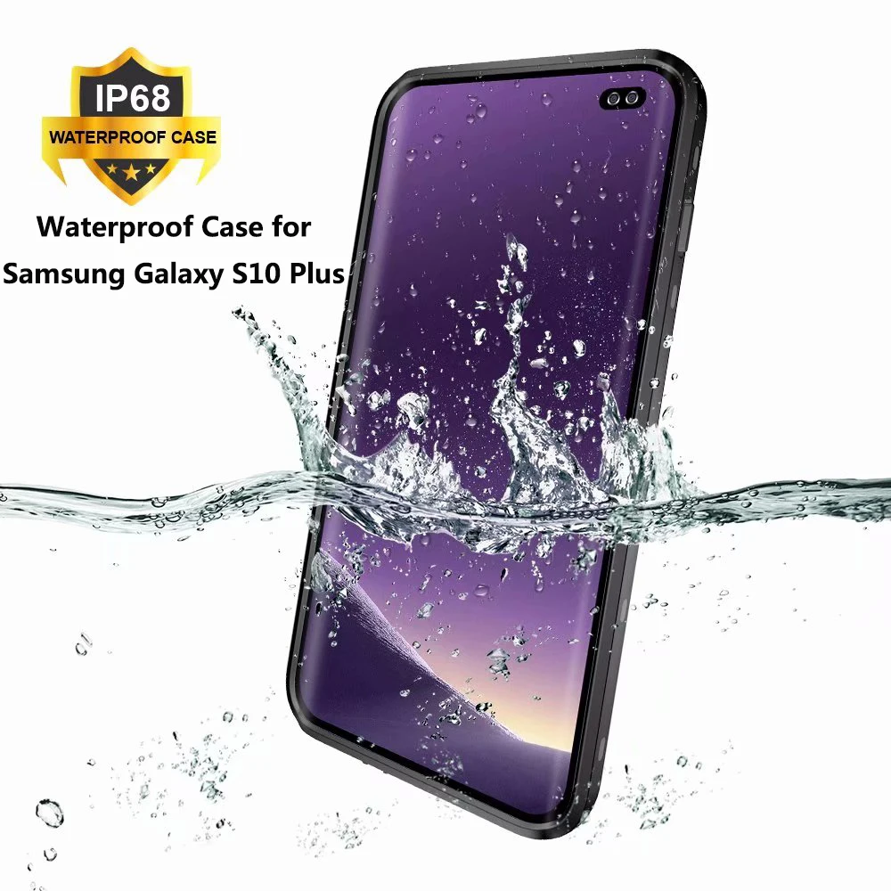 

IP68 Waterproof Case for Samsung Galaxy S10 Plus Transparent Protection Cover for Samsung S10 Plus S10+ Shockproof Phone Case