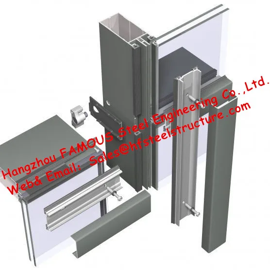 Structural glass curtain wall  aluminum and glass2