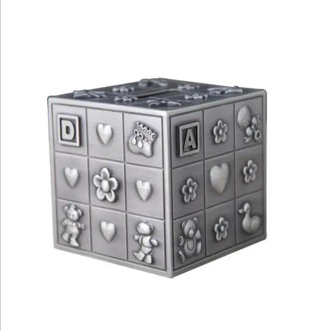 rubik's cube piggy bank