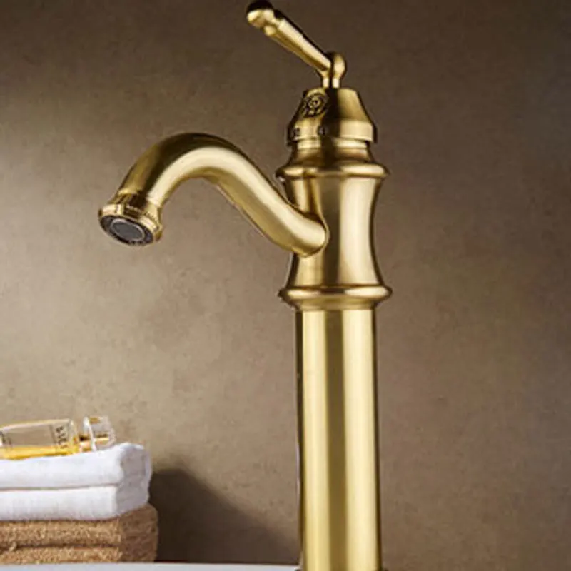 

Copper Ancient-style Single-hole Cold and Hot Water Faucet Bathroom Faucet