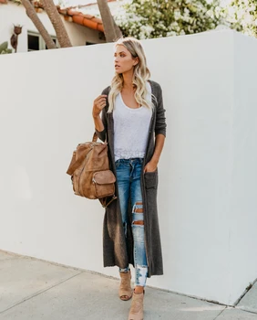 

Women's Knitted Sweater Long Sleeve Casual Cardigan Knitwear Sweater Elegant