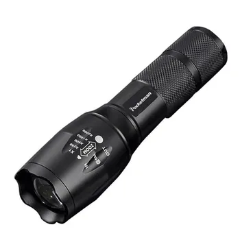 

T6 Glareing Flashlight Black Portable Outdoor Water Resistant Torch Light LO88