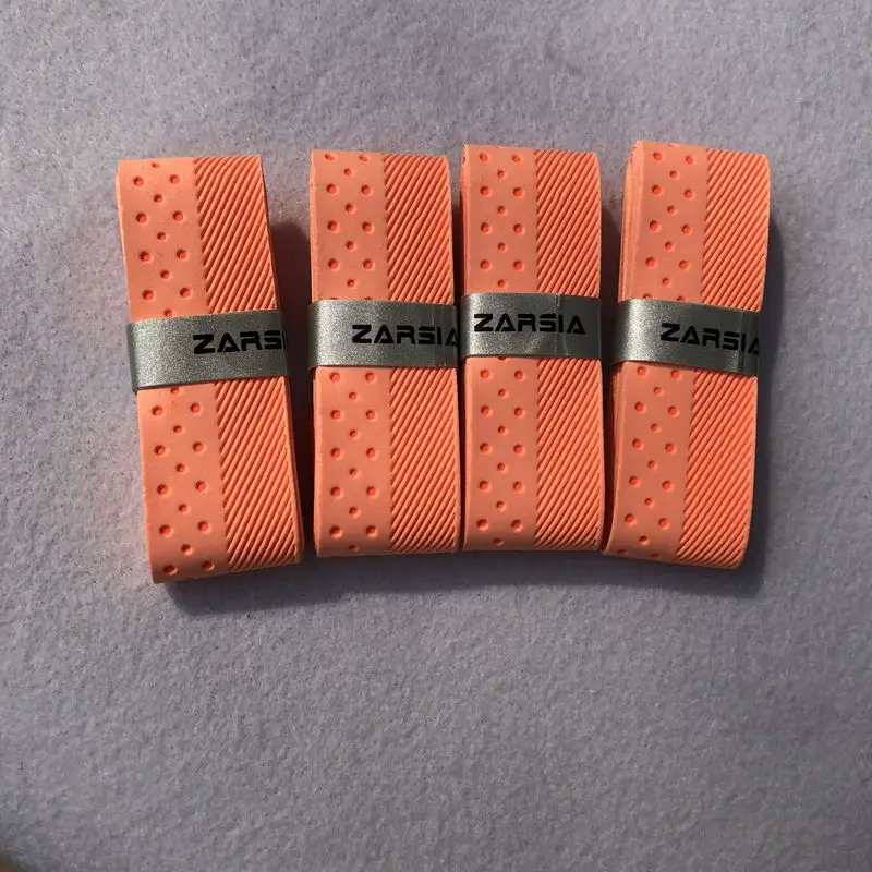 4 قطع ZARSIA جديد المضادة للانزلاق الريشة أكثر من قبضة تنقش تنس مضرب OverGrips الصنابير مضرب Overgrips