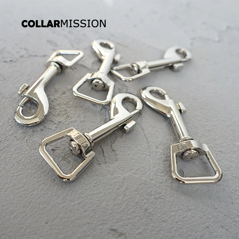 

100pcs/lot Metal hook buckle dog leash handbag luggage strap hardware 15mm diy pet products accessory Swivel Clasp PK15Y