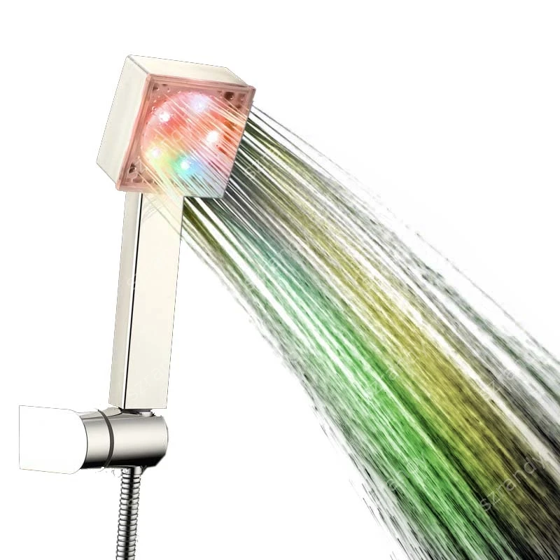 Многоцветный СВЕТОДИОДНЫЙ цветной квадратный спрей для ванной комнаты LD8008-B4