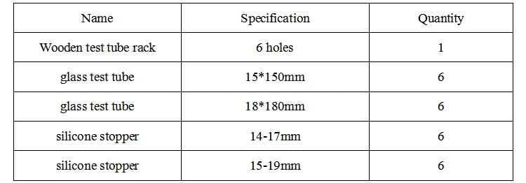Акция продаж 1 шт. деревянная стойка для пробирки(6 отверстий)+ 12 шт. стеклянная пробирка+ 12 шт. Силиконовая пробка