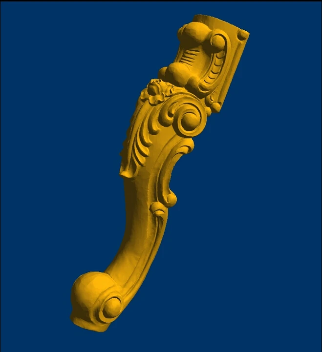 3d model relief for cnc in STL file format end table legs furniture leg--16