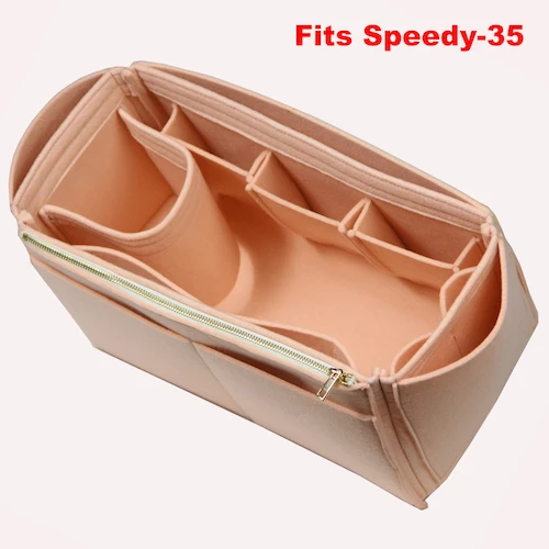 Speedy25 30 35 40NeverfullMM GM Войлок Tote Organizer w/держатель для бутылки с молочной водой кошелек вставной мешок в сумку косметический макияж Diaperbag - Цвет: Speedy-35
