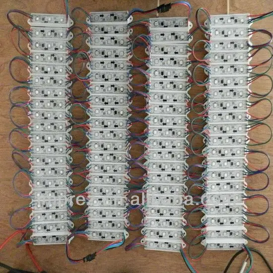 

promotion!!!DC5V input,20pcs a string;IP68;led module light;12mm RGB full LED pixel module (WS 2811IC) ;