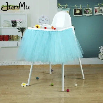 

Turquoise Tutu Skirt Tulle Chair Skirts Baby Shower Boy Birthday Party DIY Chair Decoration Table Skirt 100cm x 35cm