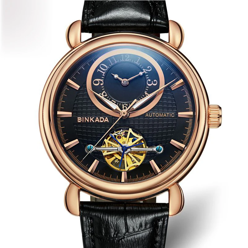 

2018 Men's Watch Full-automatic Mechanical Leather Belt Multiple Time Zone2018 New Sport Wrist Clock Top Brand Luxury 16