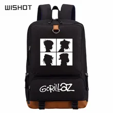 WISHOT Gorillaz рюкзак школьный рюкзак для подростков школьные сумки Дорожная сумка через плечо сумки для ноутбука