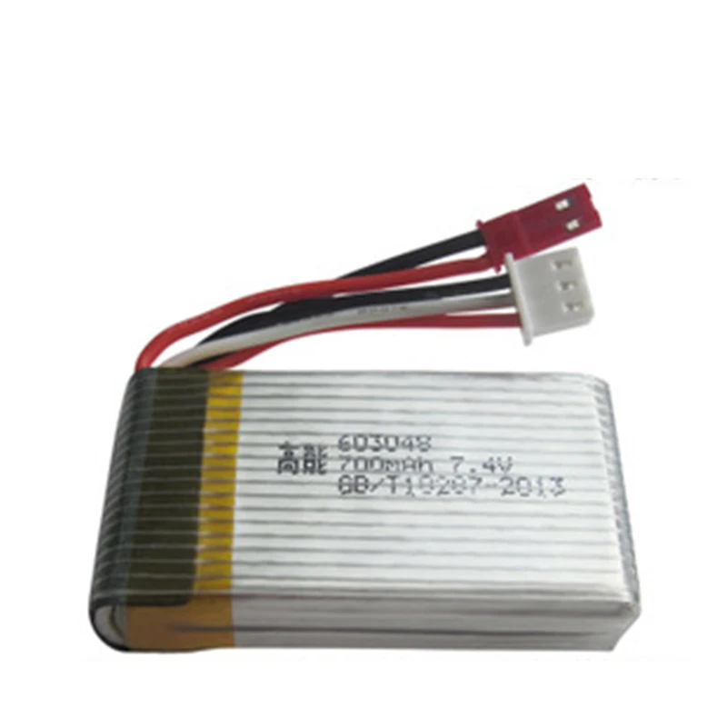 7,4 V 700mAh 25C Lipo батарея для MJXRC X600 F46 модель самолета JXD391V Lipo батарея 2s 7,4 V 700mAh 603048 JST разъем