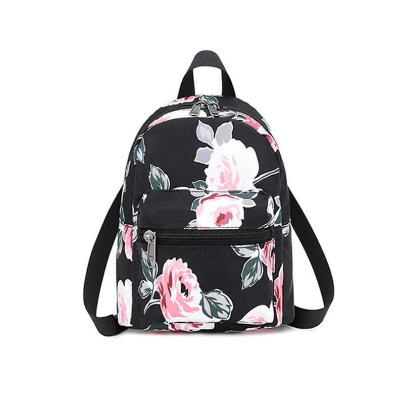 

Multifunction Brand Minimalist Mini Backpack Women Flower Printing Daily Casual Small Backpacks for Girls Back Bag