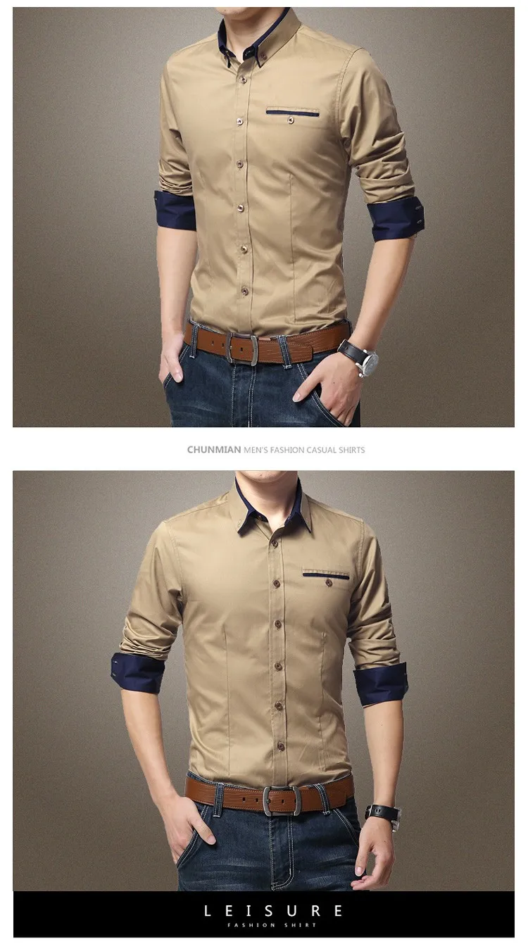 Compre Nueva Marca Camisas De Vestir Para Hombre Camisa Casual De Manga