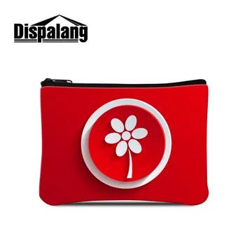 

Dispalang Coin Purse Icon Prin Ladies Clutch Change Purse Red Women Flower Zero Wallet Girls Zipper Coins Bag Kids Wallet Pouch