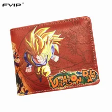 Классический Аниме Dragon Ball Z кошелек молодых мужчин и женщин Короткие Кошельки для студентов японский мультфильм комикс кошелек доллар