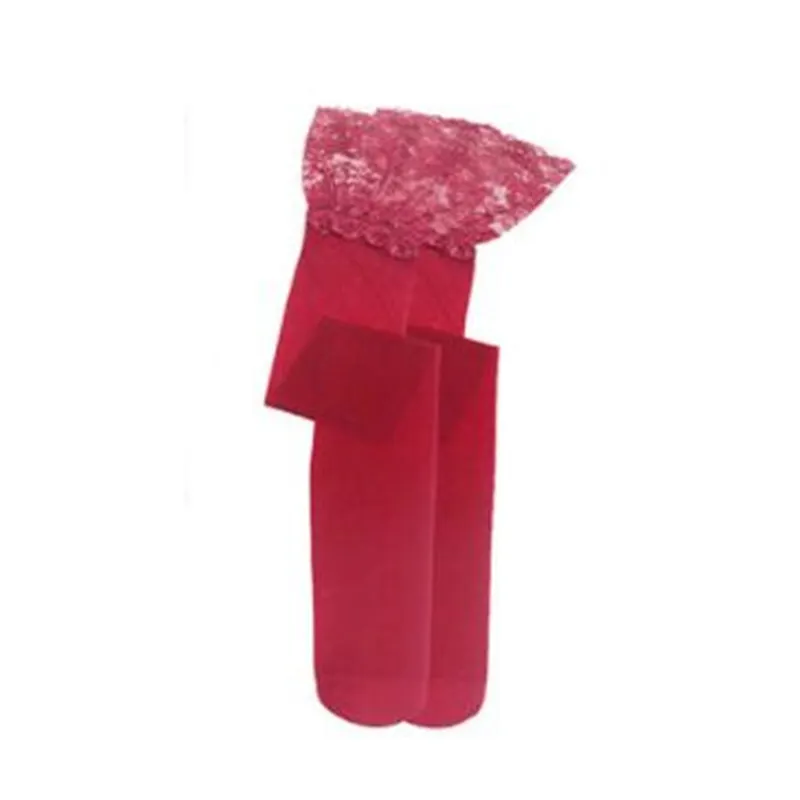 Varsbaby женское сексуальное высокоэластичное нижнее белье цветочный кружевной чулок красивые ноги свободный размер для дам - Цвет: wine red