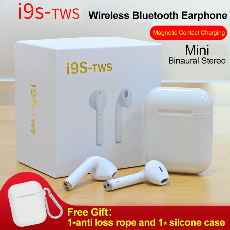 

I9S TWS Wireless Bluetooth Earphone Portable Bluetooth Headset Invisible Earbuds for IPhone X 8 7 Plus For Xiaomi Android Phones