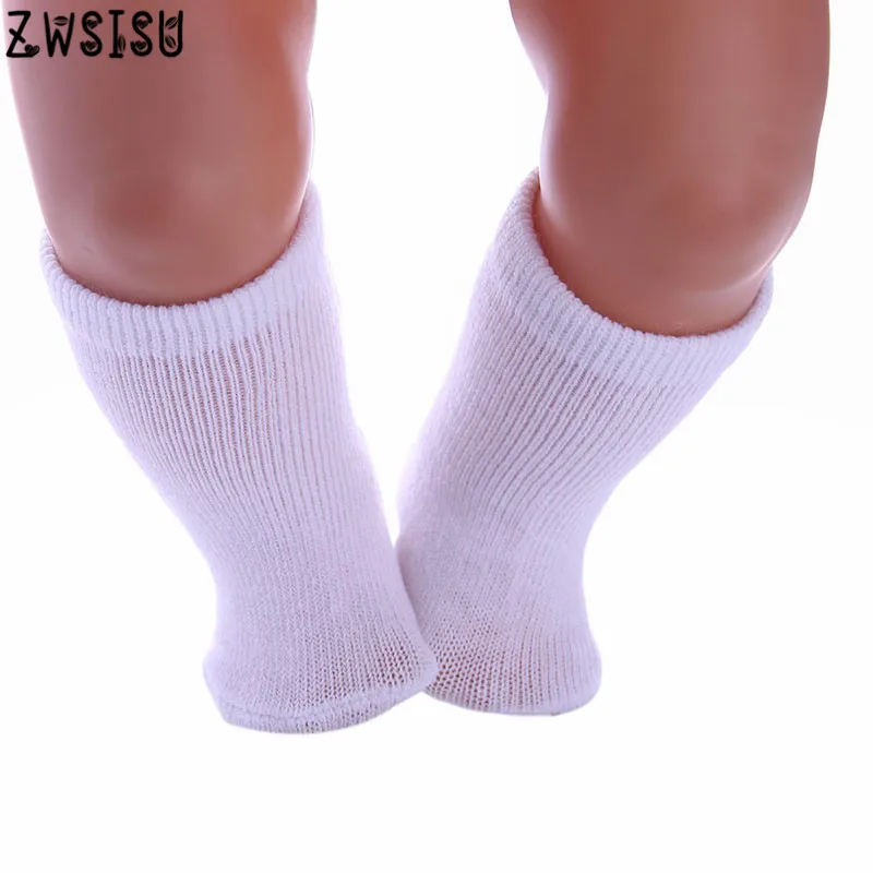 

A variety of lovely color socks, suitable for 43zapf dolls can wear, 1 pairs of random purchase for American Girl dolls clothes