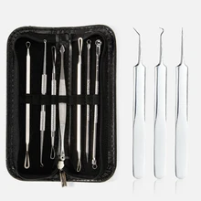 10 шт. для удаления черных точек прыщ, шрам, акне удаление акне набор инструментов для удаления игла для удаления прыщей Пинцет Набор для лица