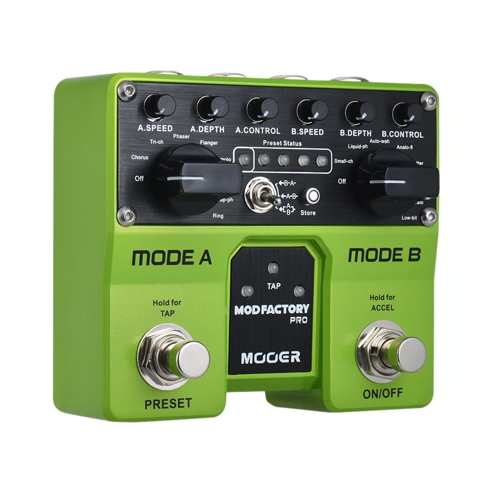 MOOER MODFACTORY Pro Dual Modules Modulation Guitar Effect Pedal 16