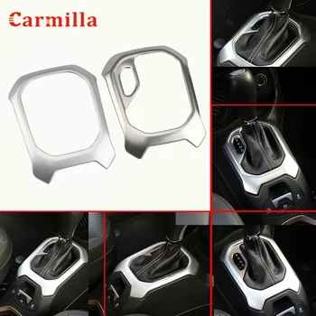 

Car Styling ABS Gear Shift Knob Panel Decoration Cover Trim Frame Stickers for Jeep Renegade 2015-2018 Accessories